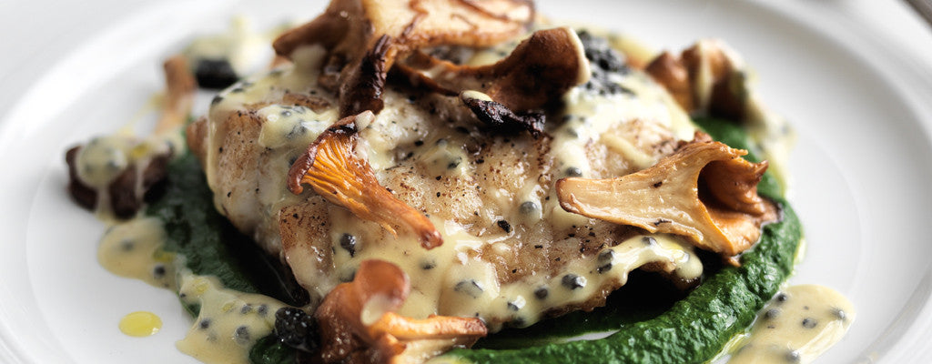 Pan Seared Halibut with Caviar Butter Sauce – Attilus Caviar